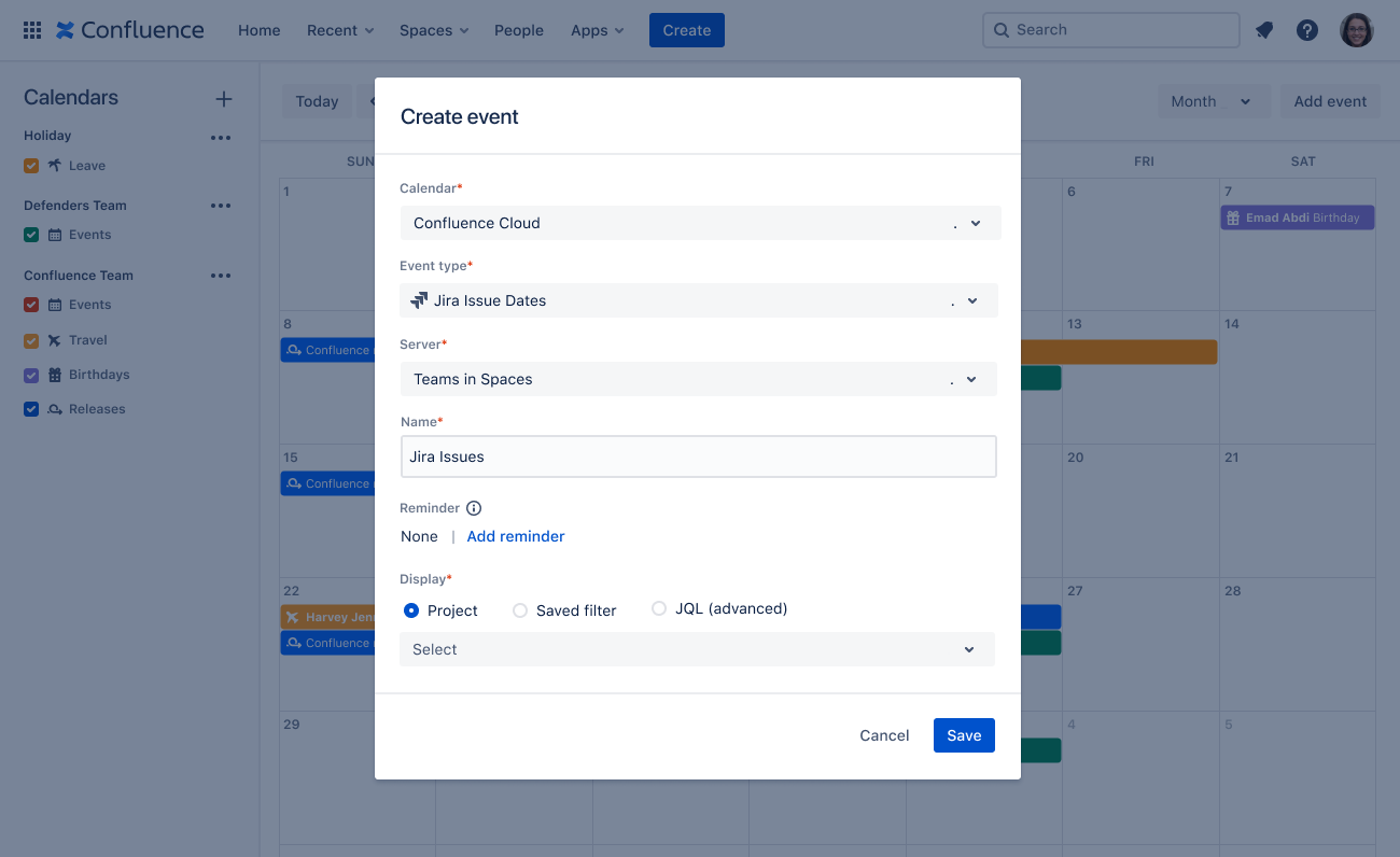 Team Calendars for Confluence Premium Atlassian